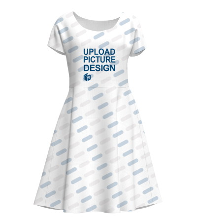 女士短袖圆领连衣裙-WRL038 - 牛奶丝-200g/XS